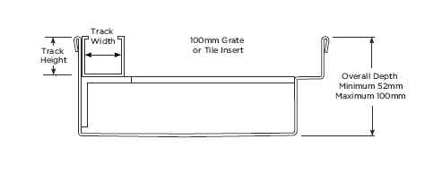 100ARTDiBF Threshold for Bifold Doors