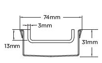 65Tii30MTL Tile Insert Drain