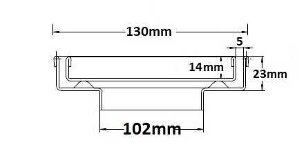 SQP100Ti20DN80Brass Square Floor Waste